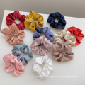 UNIQ Wholesale 2021 Customize Designer Silk Hair Tie Hair Accessories Satin Scrunchies For Women